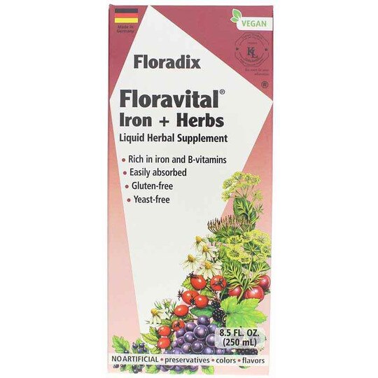 Floravital Iron + Herbs Liquid Extract, SAL